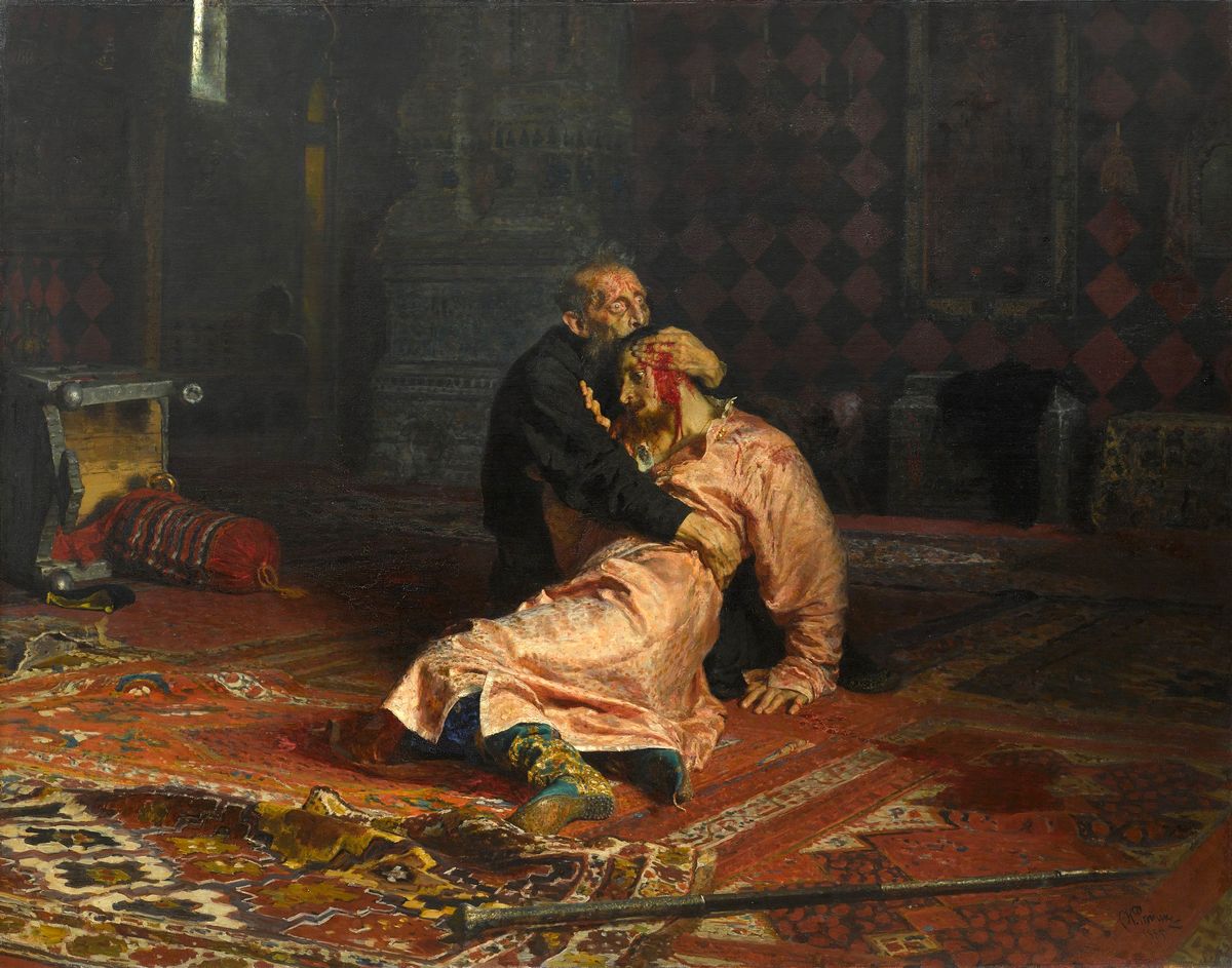 Ivan the Terrible and His Son Ivan on 16 November 1581